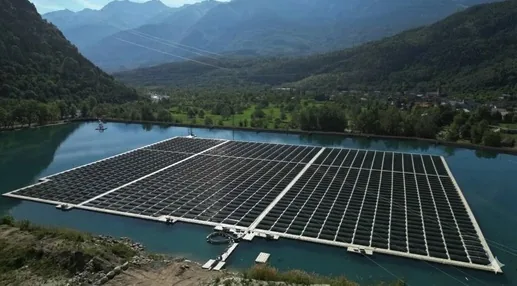 Impianto fotovoltaico galleggiante Venaus